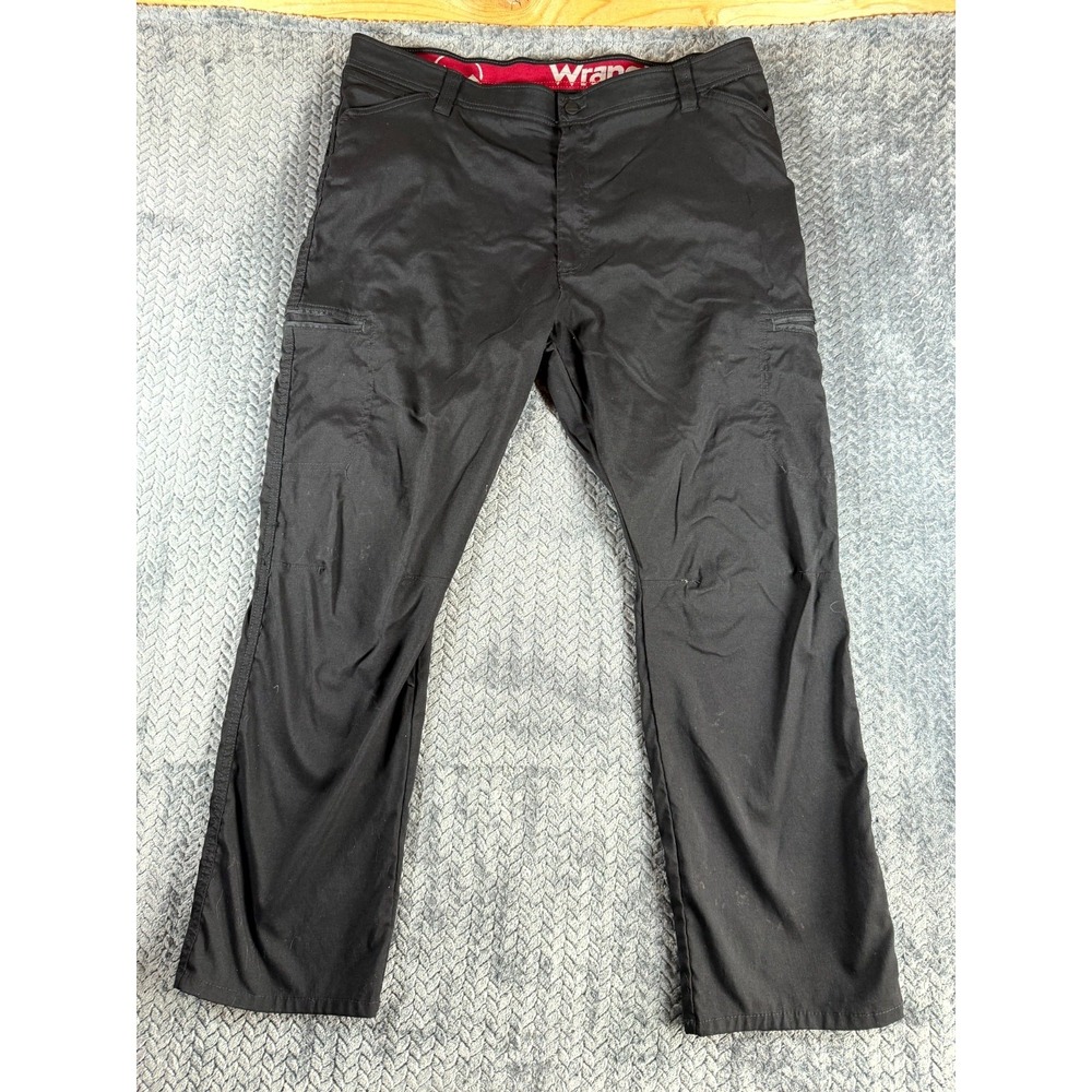 Wrangler All Terrain Cargo Pant Men 42x30 Black Adventures Outdoors Straight Fit